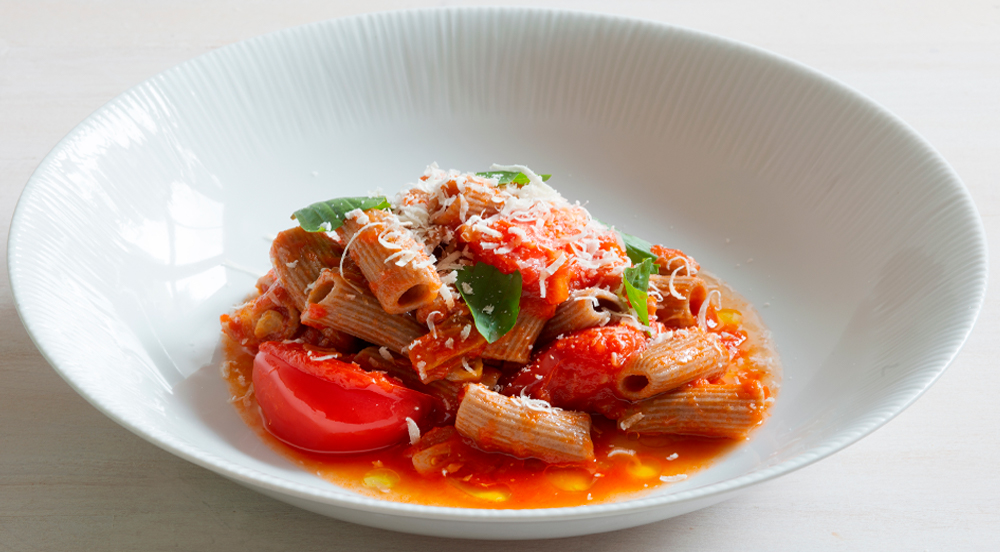 Recipe: Rigati Pasta with a Chunky Tomato Sauce