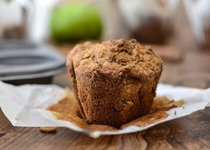 Recipe: Malted Sourdough Apple Crumble Muffins