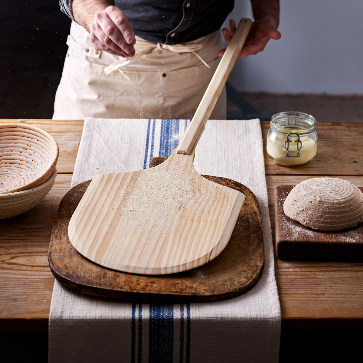 Wooden Bread or Pizza Peel or Paddle, 30cm wide
