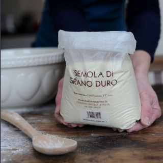 Organic Durum Semolina Flour (Semola de Gran Duro) Ideal for Pasta by Mulino Marino