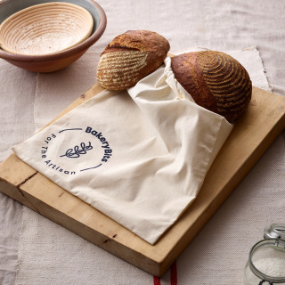 Natural 100% Cotton Bread Bag, 40x50cm by BakeryBits