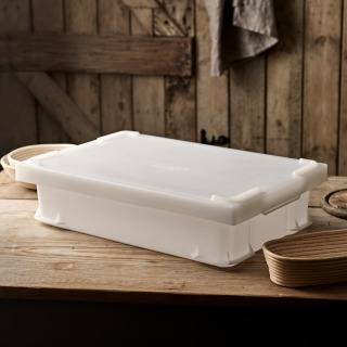 Uni-Box with Lid, 600x400x145mm - White by BakeryBits