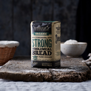 16kg Short-Dated Marriage's Organic Stoneground Wholemeal Flour by WH Marriage