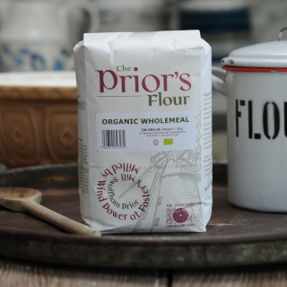 Short-Dated The Priors Organic Wholemeal Flour 3kg by The Prior's at Foster's Mill