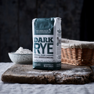 Short-Dated Marriage's Dark Rye Wholemeal flour-1kg by WH Marriage