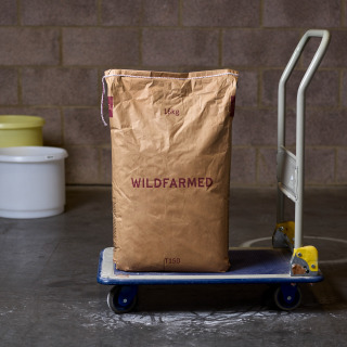 Short-Dated Wildfarmed Stoneground Wholemeal Flour (T150) 16kg by Wildfarmed