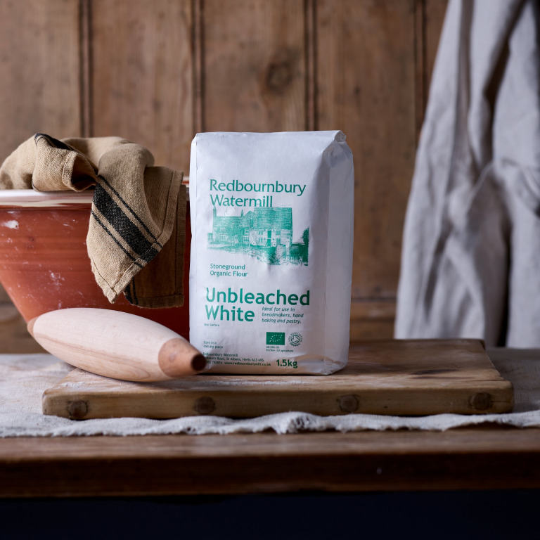 Redbournbury Organic Unbleached White Flour by Redbournbury Mill