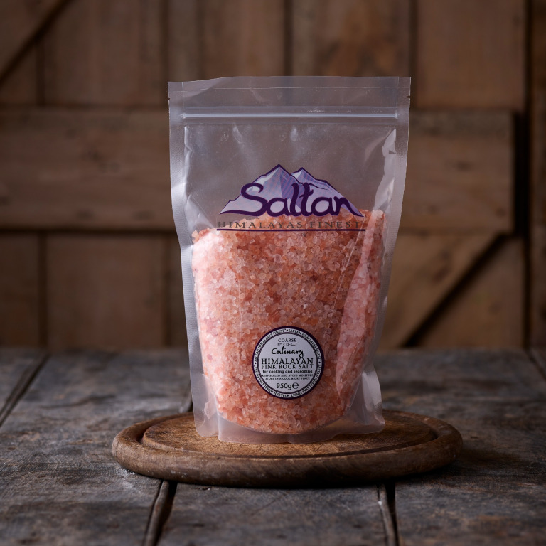 Saltan Himalayan 2-5mm Coarse Pink Rock Salt by Saltan