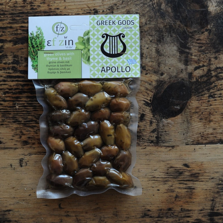 Green Olives with Thyme and Basil, 200g by Ef Zin