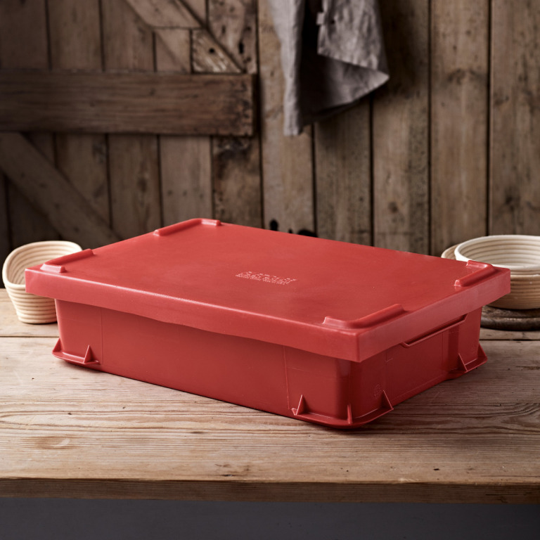 Uni-Box with Lid, 600x400x145mm - Red 