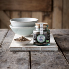 Organic Herb de Provence Grey Sea Salt (Grillades), 200g Decorative Jar by Esprit du Sel