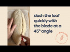 How to slash a cut on your bread dough, using a French-style grignette lame.