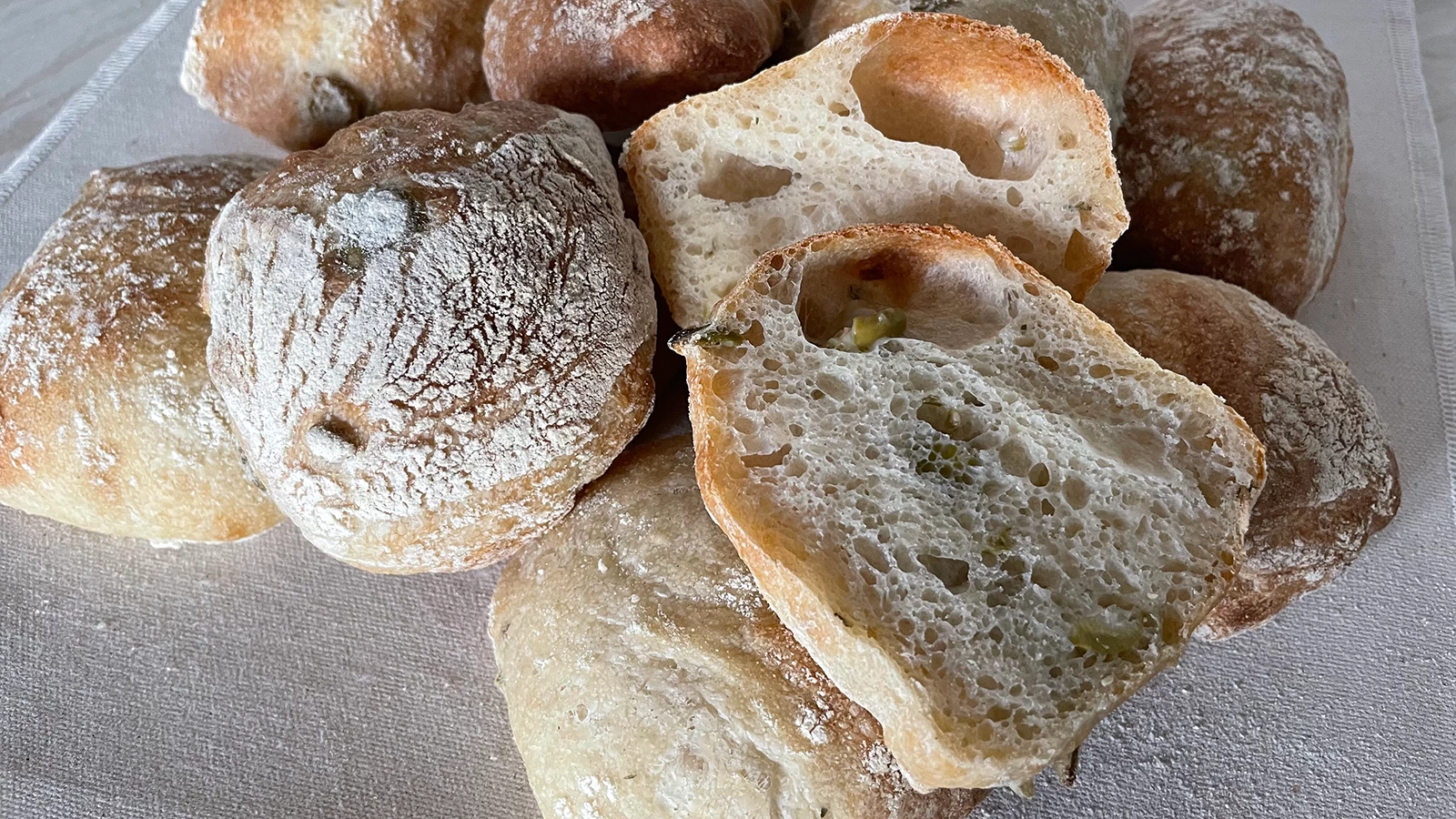 Rustic Olive Rolls - from Matthews Cotswold Flour