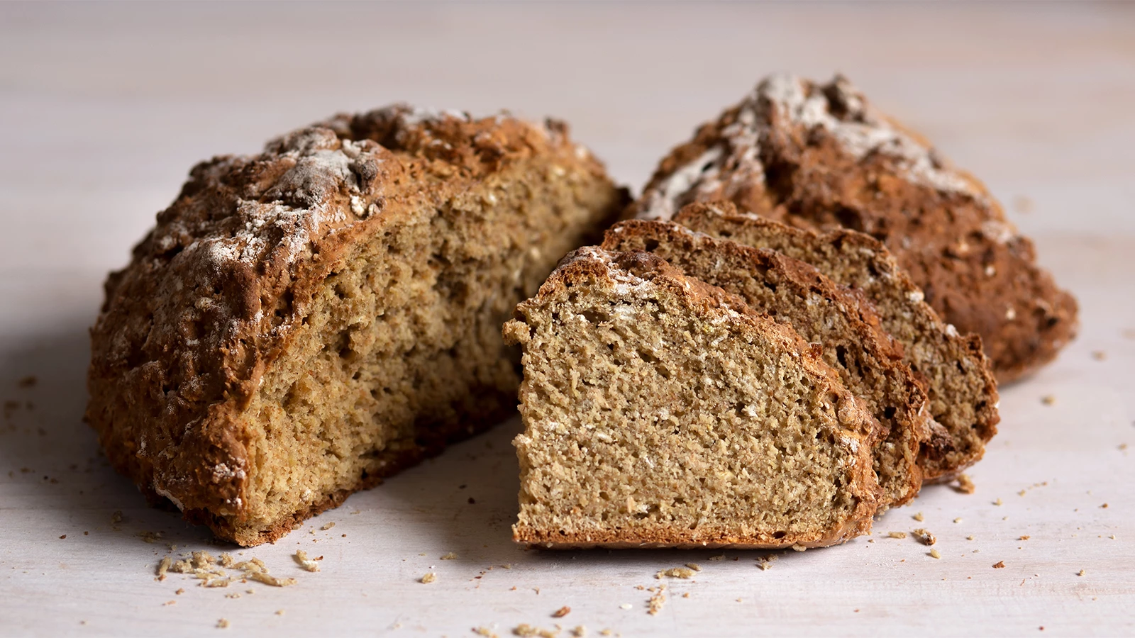 Easy Three-Grain Soda Bread With Beer And Molasses