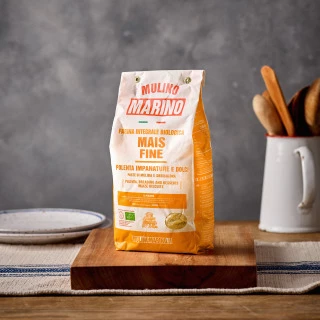 Mulino Marino Organic Fine Maize (Cornmeal) for Polenta by Mulino Marino
