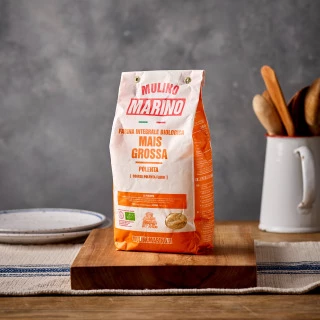 Mulino Marino Organic Coarse Maize (Cornmeal), Ideal for Polenta by Mulino Marino