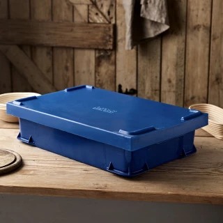 Uni-Box with Lid, 600x400x145mm - Blue by BakeryBits
