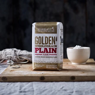 Short-Dated Marriage's Golden Wholegrain Plain flour-1kg by WH Marriage