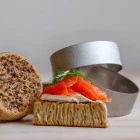 BakeryBits Handmade Heavy-Duty Stainless Crumpet Rings by BakeryBits