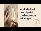 How to slash a cut on your bread dough, using a French-style grignette lame.